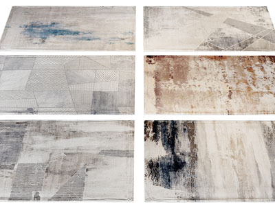 新中式长方形地毯3d模型 新中式长方形地毯