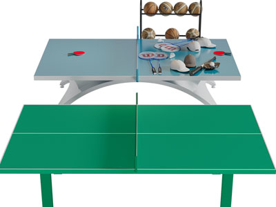 现代乒乓球桌、篮球架体育设备3d模型 现代乒乓球桌、篮球架体育设备