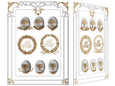 欧式雕花角线、装饰构件