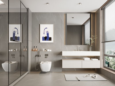 现代卫浴间、洗手间