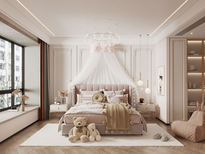 现代公主房、儿童房、卧室