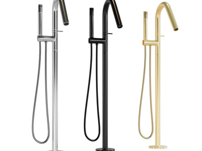 现代浴缸落地水龙头3d模型 现代浴缸落地水龙头