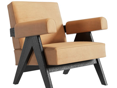 现代休闲单人沙发3d模型 现代休闲单人沙发