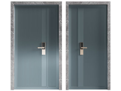 新中式入户子母平开门