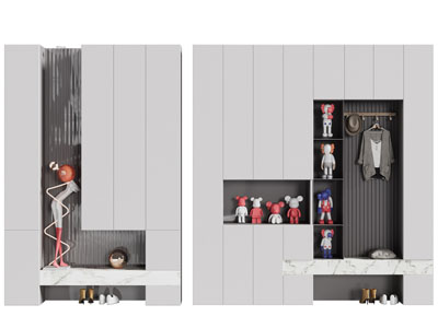 现代玄关装饰鞋柜