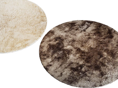 现代圆形毛绒地毯3d模型 现代圆形毛绒地毯