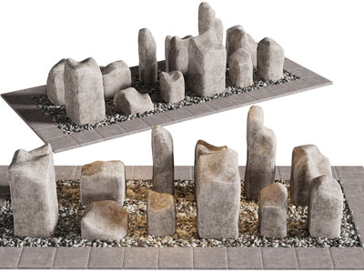 新中式石头景观园艺小品