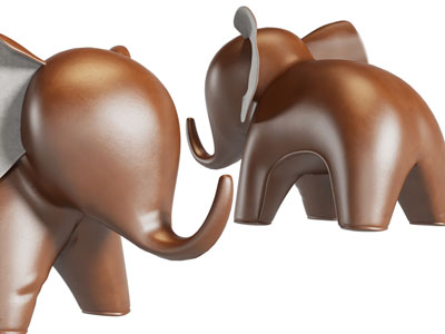 现代小象沙发凳