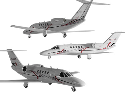 现代白色客机、飞机