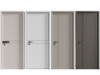 新中式单扇平开门