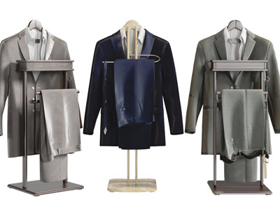 现代西装衣服、衣架3d模型 现代西装衣服、衣架