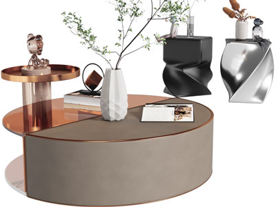 现代圆形茶几、边几