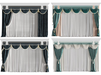 欧式布艺窗帘窗纱