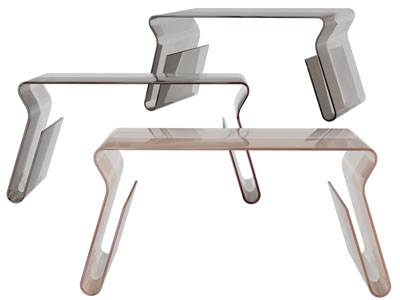 现代透明亚克力茶几