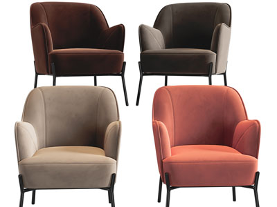 现代单人沙发3d模型 现代单人沙发