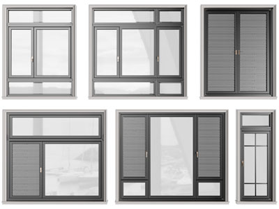 现代平开窗、窗户