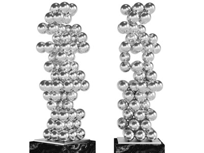 现代金属球工艺品摆件