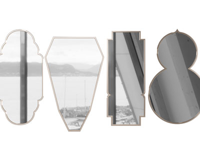 新中式边框装饰镜子挂件