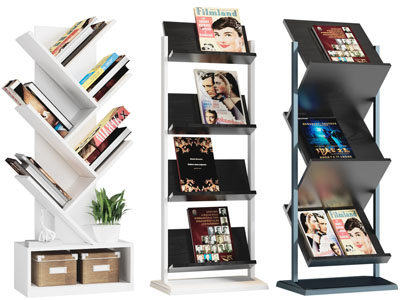 现代书籍杂志收纳架