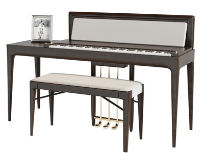 现代电钢琴3d模型 现代电钢琴