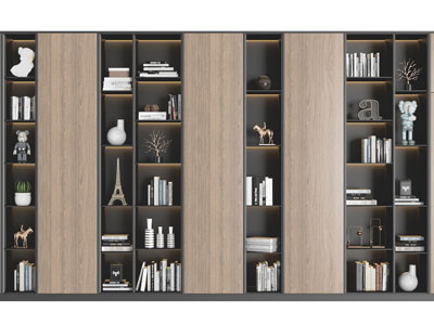 现代实木装饰柜