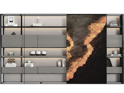 现代金属架置物收纳装饰柜