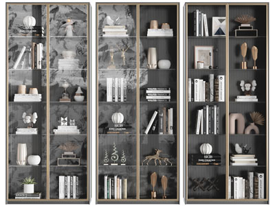 现代轻奢玻璃柜门装饰柜