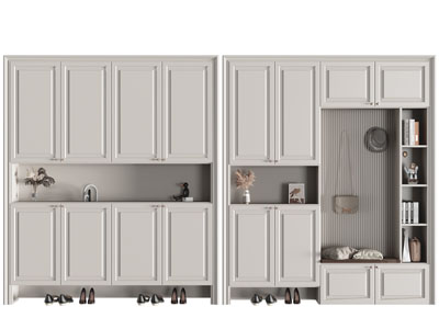 美式玄关装饰鞋柜