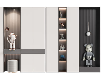 现代玄关装饰鞋柜