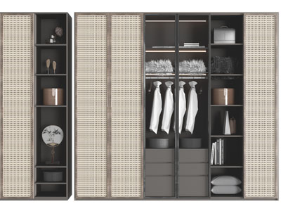 侘寂风装饰衣柜3d模型 侘寂风装饰衣柜