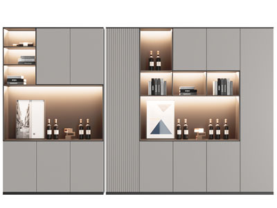 现代装饰酒柜
