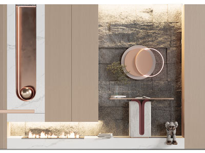 现代玄关装饰柜、端景台