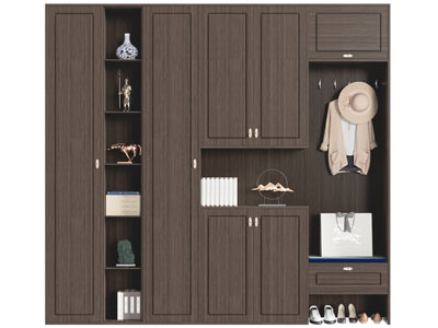 新中式玄关装饰鞋柜