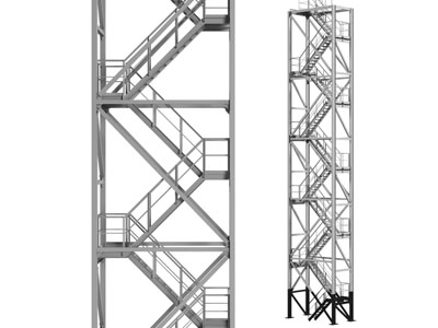 现代镂空金属旋转楼梯3d模型 现代镂空金属旋转楼梯