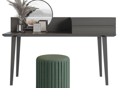 现代实木化妆、梳妆台