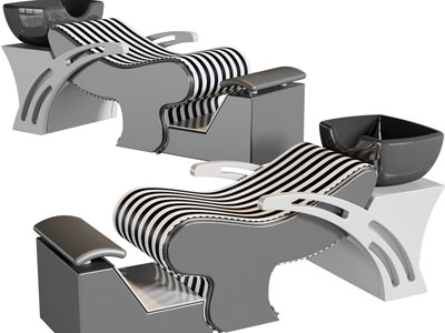 现代洗发椅、洗发床