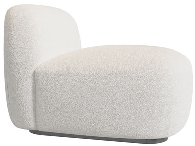 现代白色单人沙发3d模型 现代白色单人沙发