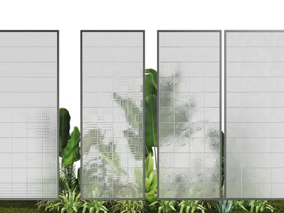 新中式花纹玻璃隔断3d模型 新中式花纹玻璃隔断