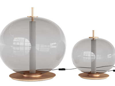 现代球形玻璃台灯