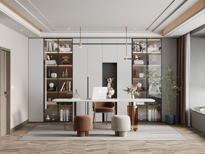 现代轻奢书房