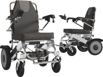 现代电动轮椅医疗器械3d模型 现代电动轮椅医疗器械