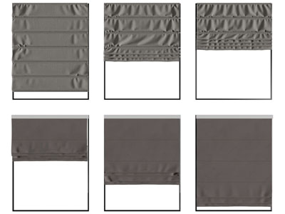 新中式布艺拉帘