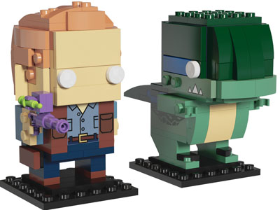 现代儿童乐高卡通机器人积木玩具