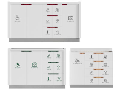 现代医疗器械急救收纳储物柜3d模型 现代医疗器械急救收纳储物柜