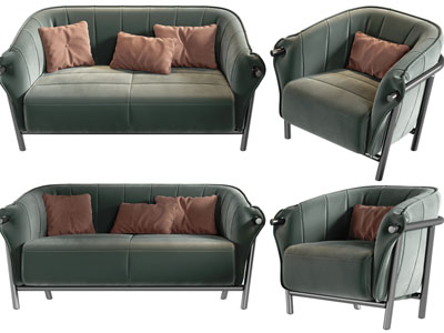 现代双人、单人沙发