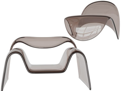 现代透明休闲椅子