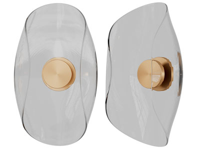 现代透明玻璃壁灯