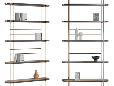 现代金属支架实木板置物收纳架