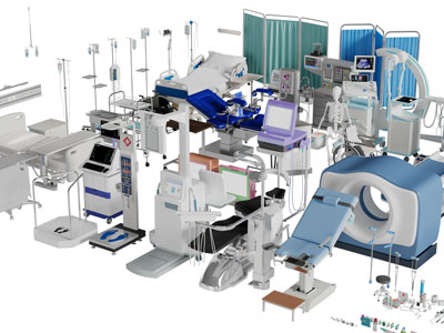 现代医院检查仪器、医疗器械3d模型 现代医院检查仪器、医疗器械