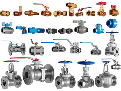 不同规格的水阀、水龙头3d模型 不同规格的水阀、水龙头